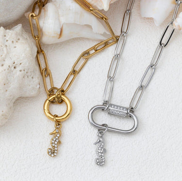Gold and Silver Seahorse Charms