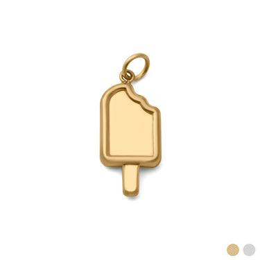 18K Gold PVD Stainless Steel Popsicle Charm - gold main 