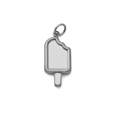 18K Gold PVD Stainless Steel Popsicle Charm - silver main 