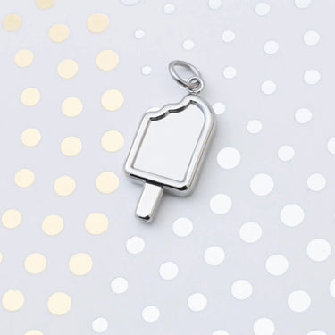18K Gold PVD Stainless Steel Popsicle Charm - silver studio 
