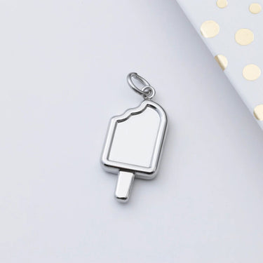 18K Gold PVD Stainless Steel Popsicle Charm - silver studio 