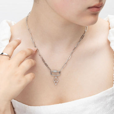 18K Gold PVD Stainless Steel Ice cream Charm- silver model 