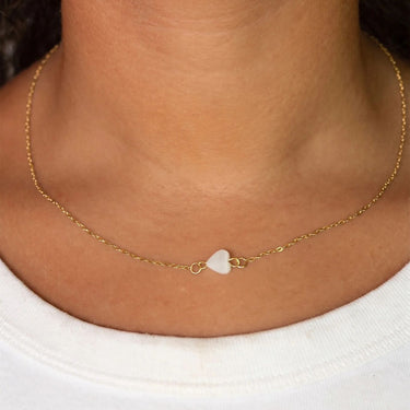 Gold Shell Heart Connector Charm