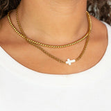 Gold Cross Connector Charm