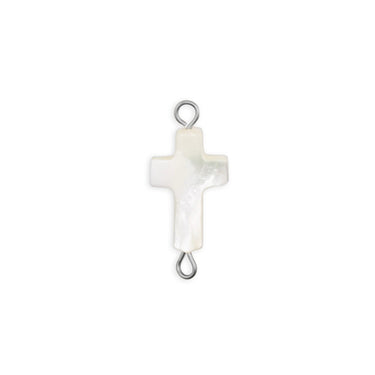 Silver Cross Connector Charm
