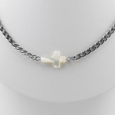 Silver Cross Connector Charm