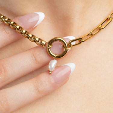 Gold Freshwater Pearl Charm