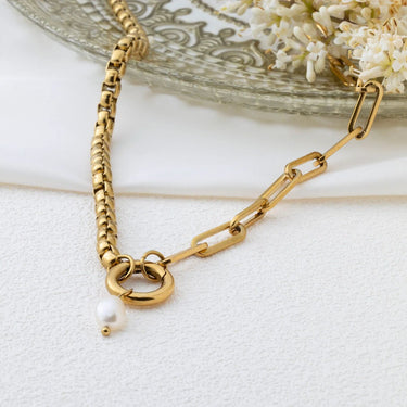 Gold Freshwater Pearl Charm