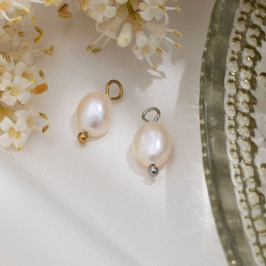 Gold and Silver Freshwater Pearl Charms