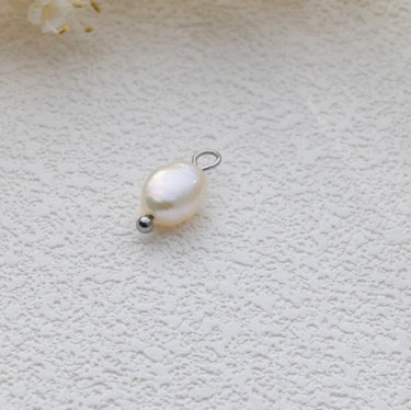 Silver Freshwater Pearl Charm