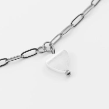 Silver Shell Heart Charm
