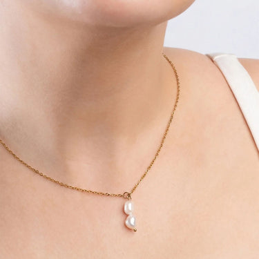 Gold Double Freshwater Charm 