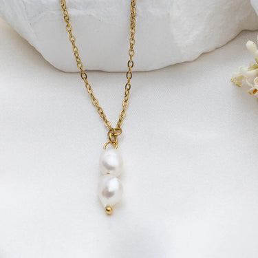 Gold Double Freshwater Charm 