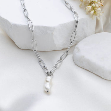 Silver Double Freshwater Charm 