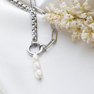 Silver Triple Freshwater Pearl Charm