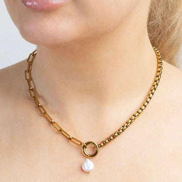 Gold Baroque Pearl Charm