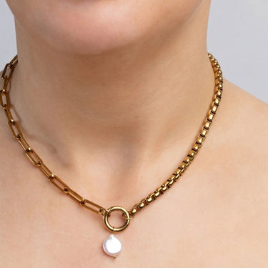 Gold Baroque Pearl Charm