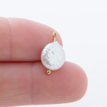 Silver Baroque Pearl Charm- Scale Shot 