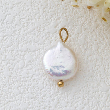 Gold Baroque Pearl Charm