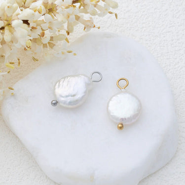 Gold and Silver Baroque Pearl Charms
