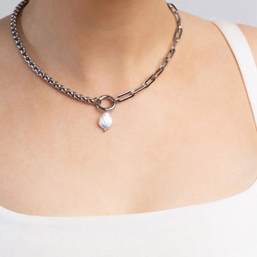 Silver Baroque Pearl Charm