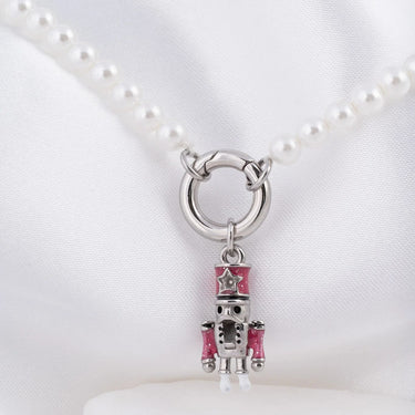 Wholesale Jewelry 18K Gold PVD Stainless Steel Nut Cracker Charm- silver studio 