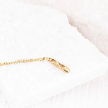 Wholesale jewelry 18K Gold PVD Stainless Steel Ballet Slipper Charm - gold studio 