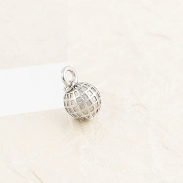 Wholesale jewelry 18K Gold PVD Stainless Steel Disco Ball Charm - stainless studio