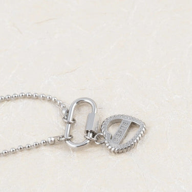 Wholesale jewelry 18K Gold PVD Stainless Steel Bestie Heart Charm - stainless studio 