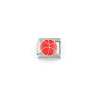 Wholesale jewelry 18K Gold PVD Stainless Steel Basketball Italian Charm - stainless main 