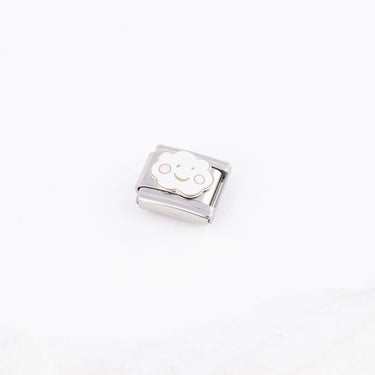 18K Gold PVD Stainless Steel Cloud Italian Charm - studio