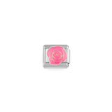 Wholesale jewelry 18K Gold PVD Stainless Steel Rose Italian Charm- stainless main 