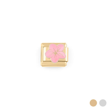 Wholesale jewelry 18K Gold PVD Stainless Steel Flower Italian Charm - gold main 