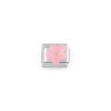 Wholesale jewelry 18K Gold PVD Stainless Steel Flower Italian Charm - stainless main 