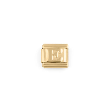 Wholesale jewelry 18k Gold PVD Stainless Steel Initial Italian Charm- E