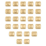 Wholesale jewelry 18k Gold PVD Stainless Steel Initial Italian Charm- main 
