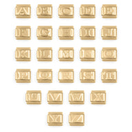 Wholesale jewelry 18k Gold PVD Stainless Steel Initial Italian Charm- main 