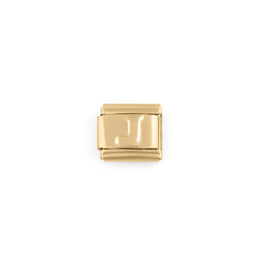 Wholesale jewelry 18k Gold PVD Stainless Steel Initial Italian Charm- J