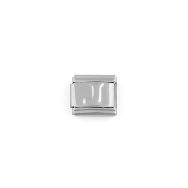Stainless Steel Initial Italian Charm- J