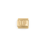 Wholesale jewelry 18k Gold PVD Stainless Steel Initial Italian Charm- L