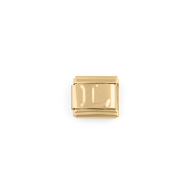 Wholesale jewelry 18k Gold PVD Stainless Steel Initial Italian Charm- L