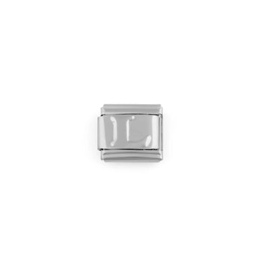 Stainless Steel Initial Italian Charm- L