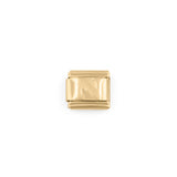 Wholesale jewelry 18k Gold PVD Stainless Steel Initial Italian Charm- N
