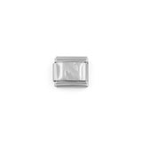 Stainless Steel Initial Italian Charm- N