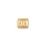 Wholesale jewelry 18k Gold PVD Stainless Steel Initial Italian Charm- T