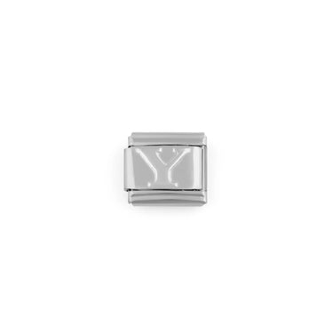 Stainless Steel Initial Italian Charm- Y