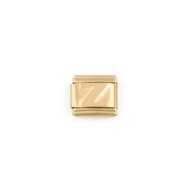 Wholesale jewelry 18k Gold PVD Stainless Steel Initial Italian Charm- Z