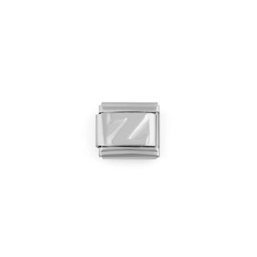 Stainless Steel Initial Italian Charm- Z