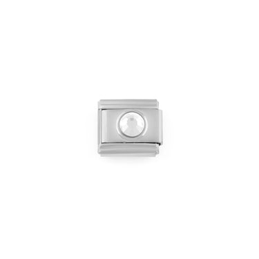 Wholesale jewelry Stainless Steel Birthstone Italian Charm- April
