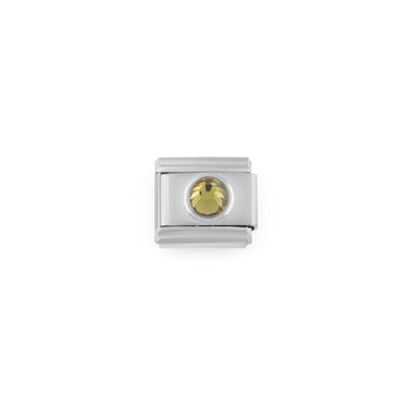 Wholesale jewelry Stainless Steel Birthstone Italian Charm- Aug